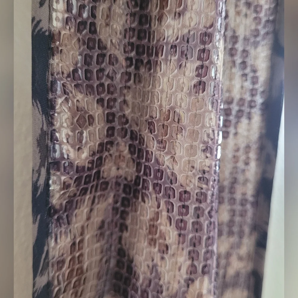 Chico's leopard animal print and sequin scarf